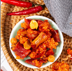 速达香辣酥香脆椒辣椒酥花生米炸辣椒圈即食零食脆