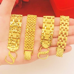 老凤祥黄金999手链男士时尚经典星星霸气18k金百搭宽粗坦克链首饰