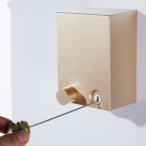 5米加粗加长钢丝绳挂不锈钢伸缩晾衣绳 隐形晾衣架室内阳台免打孔