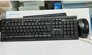 相思豆金正J104无线商务套装USB笔记本电脑台式机键盘鼠标商务