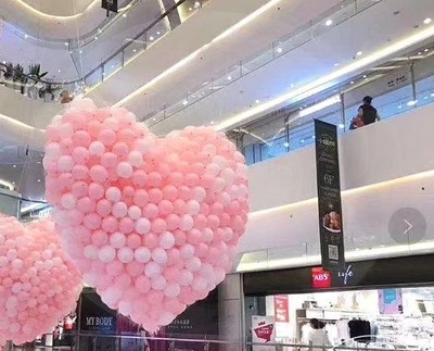 气球雨网网下落网爱心网兜下落掉网落网公司婚装放飞j开业礼饰装a