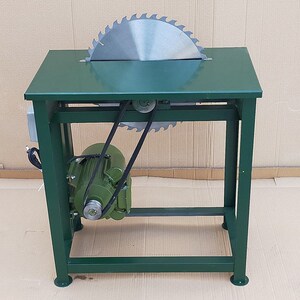 木工锯柴火台锯锯电锯农村木头220v 推 台锯农村多功能锯木机台式