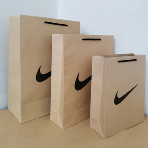 耐克nike 牛皮纸袋 手提袋购物袋 量大包邮 鞋盒袋定做包装袋