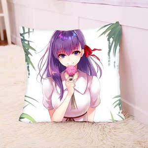 原创fate命运之夜间桐樱saber远坂凛贞德动漫画周边抱枕坐靠垫枕