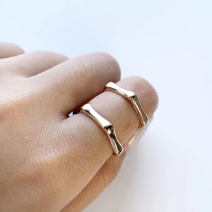 六角螺母戒指tasaki塔思琦浪钉戒指六边形对戒山河令静香s925纯银