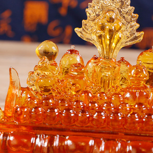 水晶百宝座密宗i用具摆件摩尼宝百宝总集藏传佛教用品居家饰品摆