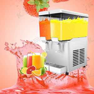 东贝商用饮料机冷热全自动双缸冷饮机热饮奶茶餐厅果汁机立式设备
