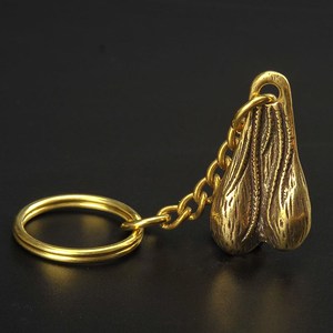 新创意黄铜牛蛋钥k匙睾个性汽车挂坠男扣腰挂牛士丸蛋蛋挂件饰品