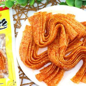 大福乐开胃丝辣条辣片香辣卷80后经典怀旧零食素食品整箱30袋