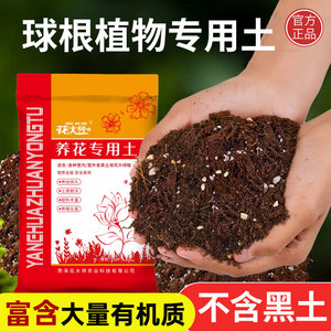 球根专用营养土百合花郁金香文竹子种球块根通用花土盆栽土壤种植