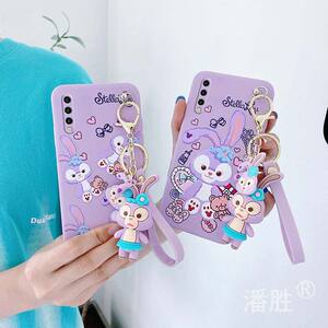 可爱紫色星黛露适用于小米9手机壳9pro兔子9se手绳cc9吊坠cc9e迪士尼