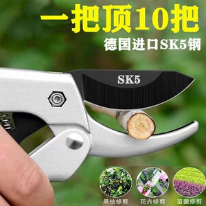 德国进口钢滑轮省力剪粗枝剪修枝剪刀花枝果树嫁接园艺剪花木工具