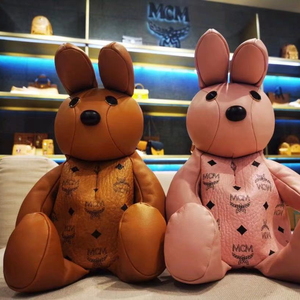 代购mcm/21新款可爱动物园系列zoo visetos印花兔子双肩背包女包