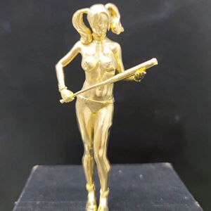 纯铜crazytoy自杀小队手办裸身小丑女大眼睛哈利奎因模型手办摆件