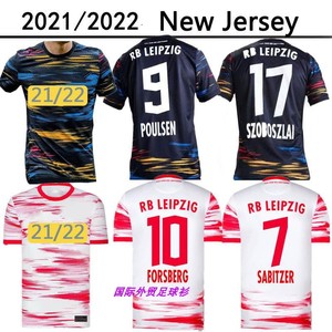 rb莱比锡红牛21-22 球衣主客场球衣10号福斯贝里足球服衫 t-shirt