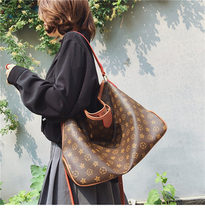 新款graceful购物袋中号小号手袋m lv老花单肩斜跨托特包网红女包