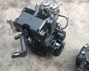 000人付款淘宝二手双缸水冷350摩托发动机总成拆车机头大地鹰王250