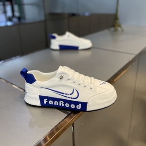 香港代购 正品同款supreme男鞋透气小白鞋潮流百搭帆布增高板鞋潮