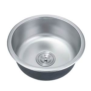 槽304不锈钢圆形水迷你小单槽吧水槽阳洗台手盆菜厨台房洗盆单盆