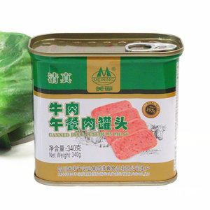 四川美宁牛肉午餐肉340g煎炸烫火锅麻辣烫冒菜
