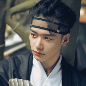 带男生运动发带中国风头带发圈汉服配饰头饰头巾男帛印饰品旗舰店8