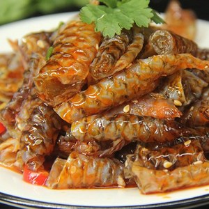 爱上鲜秘制鱼qq凉拌鱼皮卷麻辣香辣即食酒店半成品凉菜下酒菜商用