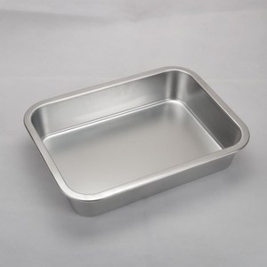 欧式快餐盘白钢s加厚商用防滑不绣钢深盘加大厨房托盘长方形家用