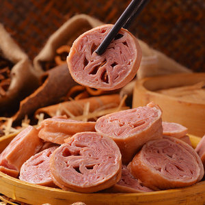 山东特产黑猪肉卤味套肠肥肠熟食猪大肠包小肠真空