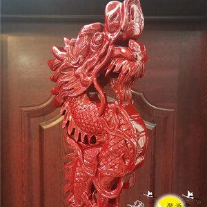 精雕九龙仗 法会用品 銮驾 手持龙头幡架 盘龙拐 九龙棍 九龙杖m