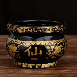 新家保家仙香炉供碗佛家用t陶瓷室内小烧香炉佛具用品供碗居室供