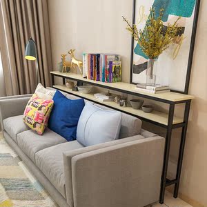 沙发后背柜靠柜暖气片上方置物架多层落地靠墙窄遮挡客厅床头长条