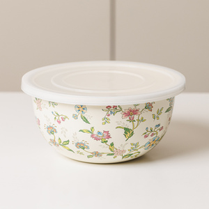 食品级搪瓷保鲜碗带盖大号家用耐热野餐盒汤碗面碗非陶瓷密封盖