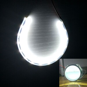 360度恶魔眼天使led装饰眼海5太阳花行车灯q5莲花灯改装透镜鱼眼