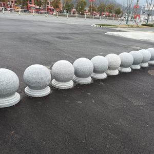 护路盾石球路障阻挡车石球大理石圆球天然花岗岩柱子止车墩子石头
