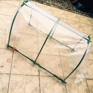 家用家庭冬季防冻蔬菜简易小型棚架包塑菜棚户外塑钢挡雨椭圆防寒