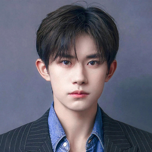 假发男中分纹理烫