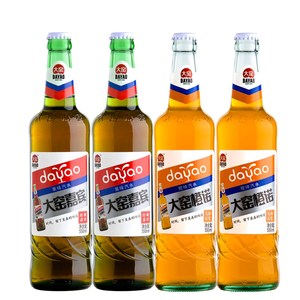 大窑嘉宾香槟4瓶双味混合八零后怀旧碳酸果味橙网红老汽水