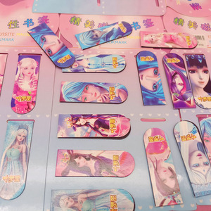 叶罗丽书签卡通动漫周波少女心罗丽王默高颜值书夹子小学生女装饰