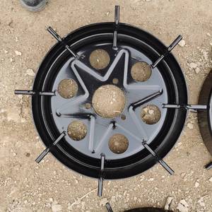 播种机行走轮地轮压地轮播种机铁轮子地轮农机配件直径400