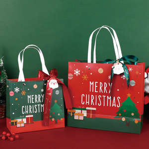 圣诞礼品袋平安夜苹果盒2021新款圣诞节礼物袋包装礼盒礼品套装