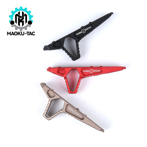 maoku金属阻手吃鸡同款半截式mlok阻手kemod系统cnc铝合金装饰件