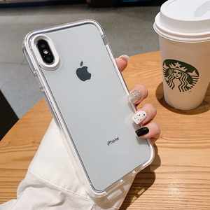 糖果色苹果x手机壳2021年新款小清新适用iphone手机套xsmax硅胶xr透明