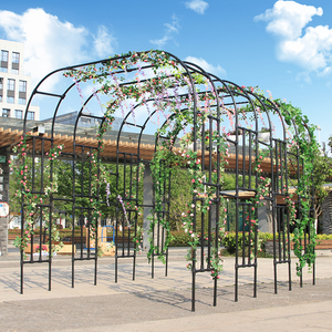 葡萄架庭院户外别墅花园蔷薇爬藤架攀爬植物支架拱门花架引路架子