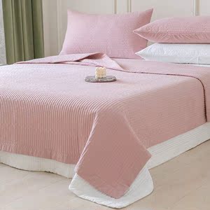 双面纯棉水洗棉床盖单件夏季100全棉夏凉空调被午睡盖毯床单两用