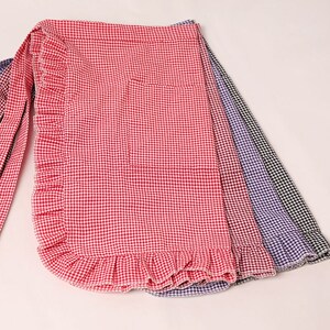 半围裙半身围腰厨房单层防污花边半截时尚女可爱家用厨师纯棉短款