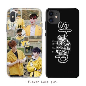 张艺兴手机壳彩灯同款l苹果12定制适用于华为nova7安卓oppo小米vi