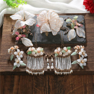 古装新娘头饰套装流苏步摇