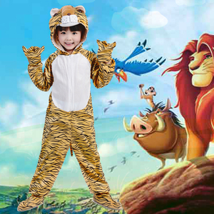 老虎演出服儿童动物表演服狐假虎威道具衣服幼儿园舞台话剧演出服