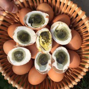 20枚臭鸡蛋臭蛋臭咸蛋正宗黑黄农家腌制老北京风味臭鸡蛋40g-50g