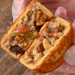 山东五仁馅大月饼中秋节老式传统散装北方手工青红丝正品礼盒装